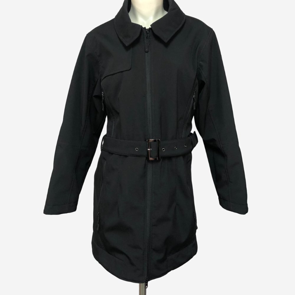 MISTY Mountain Stylish Black Spring/Fall Softshell Jacket Size 1XL